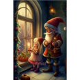 thumbnail image 1 of Pintura de diamantes 5D completa de dibujos animados de Papá Noel y niña pequeña, bordado de mosaico de Navidad, punto de cruz hecho a mano, decoración del hogar WE1348, 1 of 4