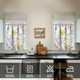 thumbnail image 4 of Pioneer Kitchen Curtains and Valance Set 36 Inch Tier Floral Flowers 3 Pieces Set Dining Room Small Curtain Drapes Cafe Curtains Valance for Home Decor Rod Pocket, 4 of 6