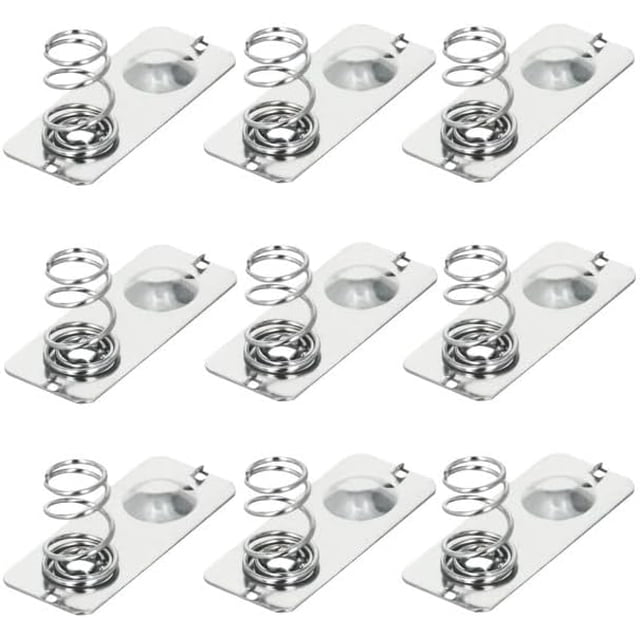 Fielect 20Pcs AAA Battery Spring Plate AAA Battery Positive Negative Conversion Spring Contact Nickeling Plate 21mmx9mm