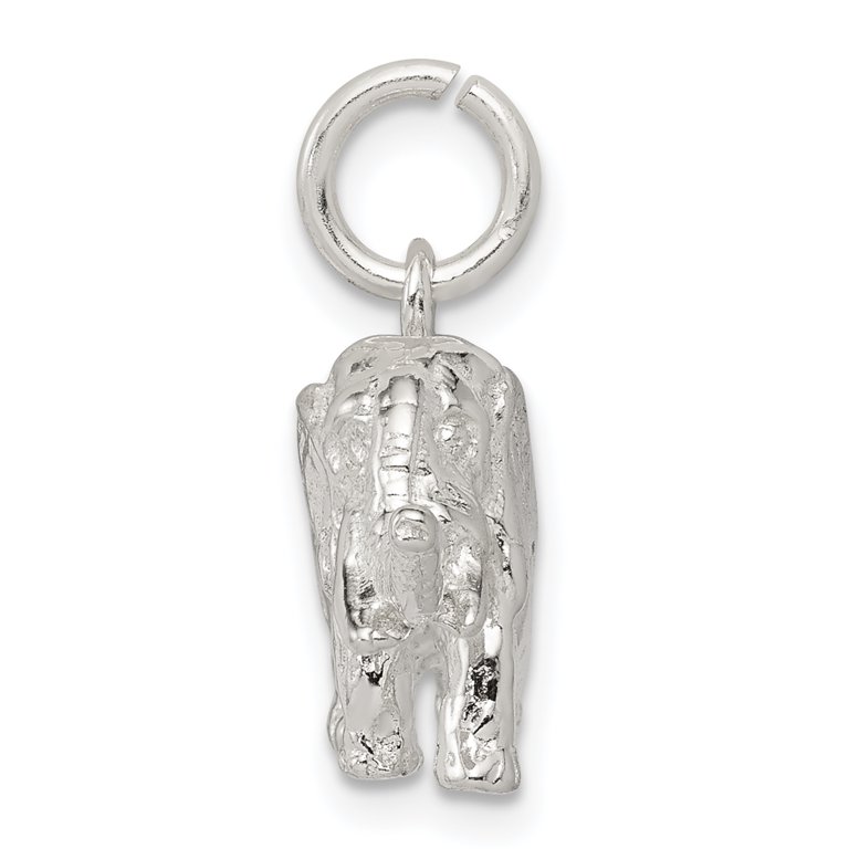 Elephant Keychain .925 Sterling Silver 