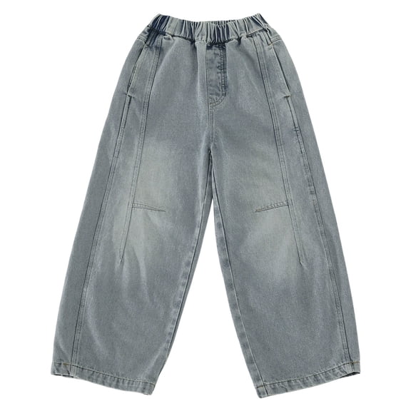 UJNDER Boys Casual Jeans with Curved Classic Denim Pants for Kids and Youth Comfortable Stretch Trousers for School and Daily Wear Boys Pants,Blue_001,15-16 Years