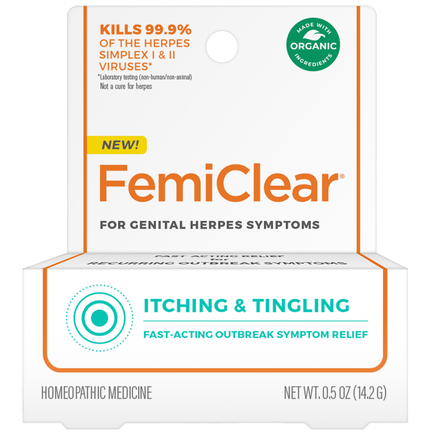 FemiClear for Genital Herpes Symptoms Itching & Tingling Symptom