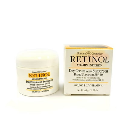 Retinol Day Cream With SPF 20, 2.25 Oz.
