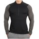 thumbnail image 2 of Blusa y camisa de cuello alto de manga larga para hombre, blusa de spandex ajustada de alta resistencia con cuello alto y manga larga para ejercicio., 2 of 8