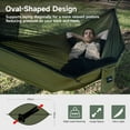 thumbnail image 2 of Camping Haock with Mosquito Net and Sunshade Backing Haock with Ridge Rope Tree Straps Lightweight Portable Haocks for Outside Hiking and Travel, 2 of 9