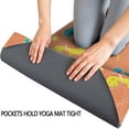 thumbnail image 3 of Colorful Dinosaurs Space Rockets Pattern Hot Yoga Mat Towel Non Slip for Hot Yoga - Quick-Drying Yoga Mat Cover with 4 Corner Pockets with Travel Bag - Hot Yoga Towel Non Slip 74"x26", 3 of 6