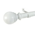 thumbnail image 2 of Decopolitan 1" Diameter Ball Telescoping Drapery Rod Set 36-72" White, 2 of 4