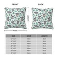thumbnail image 2 of Pofeuu Bears and Tropical Leaves Print Double-sided plush pillowcase Square Throw Pillow Covers Pillows Cover for Living Room Bedroom Sofa Couch Cushion Cover（No pillow core）-22"x22", 2 of 7