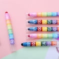 thumbnail image 4 of 2Pcs 12-Color-in-1 Highlighter Stacking Highlighter Marker with Round Broad Tip for Color Coding Doodling Card Making, 4 of 9