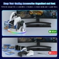 thumbnail image 6 of Game Controller Holder Headset Stand Compatible with Xbox PS5 PS4 Nintendo Switch Pro 2-Tier Colorful Controller Stand Gaming Accessories with 6-Games Organizer Headphone Holder, 6 of 7