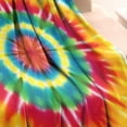 thumbnail image 3 of Rainbow Tie Dye Mandala Pattern Blanket,Comfortable Soft Lamb Wool Throw Blanket,All Season,Warm Lightweight Blankets for Sofa Bed Couch Living Room Chair,30"x40", 3 of 4
