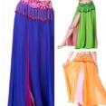 thumbnail image 2 of Aellinatey Women Belly Dance Skirt Side Slit Belly Dance Skirt for Stage Show, 2 of 21