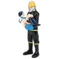 thumbnail image 3 of Modelos de simulación a escala 1:32 Figuras de personas en miniatura Modelo de bombero Figuras para Blanco negro, 3 of 9