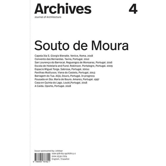 Eduardo Souto de Moura: Archives #4, (Paperback)