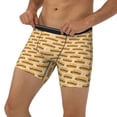 thumbnail image 3 of Picia Submarine Sub Sandwich Pattern Men's Athletic Long Leg Briefs , Performance Stretch Underwear，Moisture-Wicking, 3 of 7