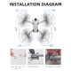 thumbnail image 3 of Protector De Hélice, Protector De Hélice De Drones De 4 Piezas De Alta Dureza Extraíble Que Evita Colisiones Para Accesorios De Drones, 3 of 7