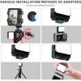 thumbnail image 2 of Pocket 3 Magnetic Mini LED Light Attachment, 8700K Adjustable Fill Video Light with Quick-Release Dual Cold Shoe Expansion Adapter for DJI Osmo Action 5 Pro/4/3 Camera Cage Accessories, 2 of 7