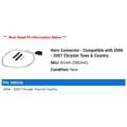 thumbnail image 2 of Horn Connector - Compatible with 2006 - 2007 Chrysler Town & Country, 2 of 2