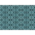 thumbnail image 1 of Ahgly Company Indoor Rectangle Patterned Tiffany Blue Area Rugs, 4' x 6', 1 of 6