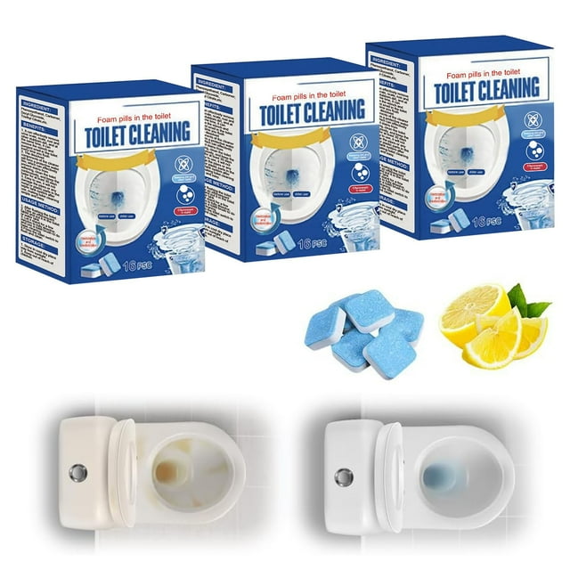 Pastillas Limpiadoras para Lavadoras de Alta Resistencia (Paquete de 3, 1,7 X 1,7 Cm), Eliminan La Cal y Los Cálculos de Orina para Lavadoras de Carga Superior y Frontal, con Fragancia Fresca y Acció