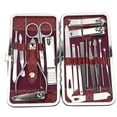 thumbnail image 3 of Kit de herramientas de manicura y pedicura, juego de cortaúñas para manicura y pedicura de 19 piezas, juego de cortaúñas para pedicura, apariencia llamativa, 3 of 8