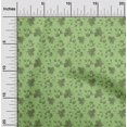 thumbnail image 2 of oneOone Cotton Silk Green Fabric Autumn Leaves Sewing Craft Projects Fabric Prints By Yard 42 Inch Wide, 2 of 4