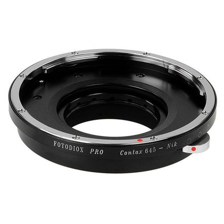 UPC: 0847372023080 | Fotodiox C645-NikF-Pro Pro Lens Mount Adapter – Contax 645 Mount Lenses To Nikon F Mount SLR Camera Body with Built in Aperture Iris