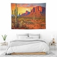 thumbnail image 3 of ONETECH threetothree Tapestry Sunset Desert Mountains Arizona USA Hanging Tapestries Wall Hanging Decor for Bedroom Livingroom Dorm, 3 of 7
