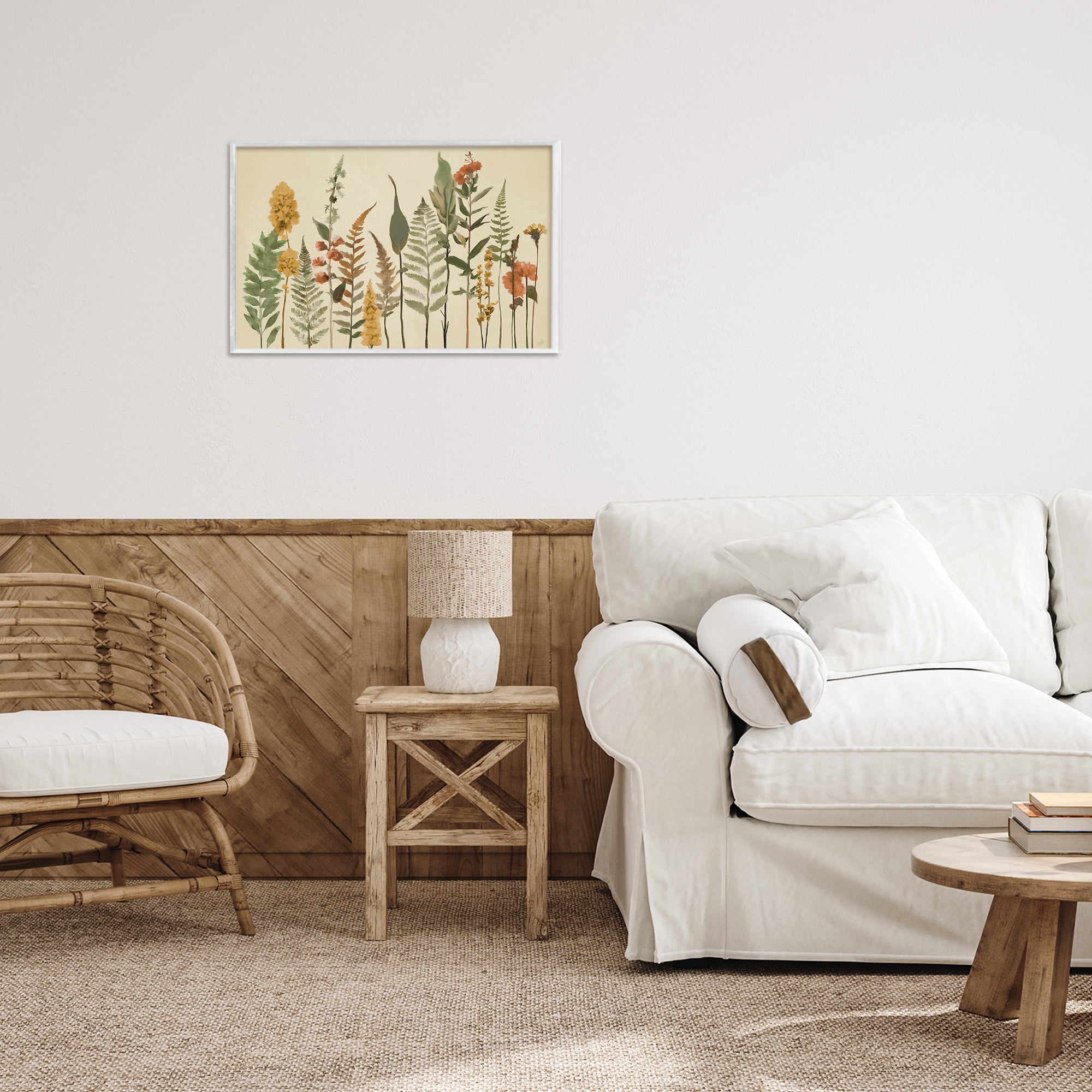 Stupell Industries Fall Toned Botanics White Framed Giclee Art, design by Elizabeth Medley