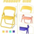 thumbnail image 4 of 4 Pcs Mini Chair Phone Holder Chair Cell Shape Cellphone Stand Cute Phone Holder Foldable Folding Adjustable Phone Stand, 4 of 5
