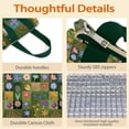 thumbnail image 4 of Pioneer Flower Floral Print Pattern Insulated Lunch Bag for Women & Adults,Large Portable Soft Cooler Lunch Bag,Thermal Food Storage Tote with Pearl Cotton,8.66L,8.75x5.75x9.5 Inch, 4 of 6