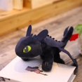 thumbnail image 1 of Peluche cómo entrenar a tu dragón, juguetes Kawaii, dinosaurios blancos y negros, juguetes de peluche de animales, en Stock, regalo de cumpleaños para niños, 1 of 4