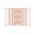 thumbnail image 2 of Sun Shade Sail 6.5x10Ft Boho Orange Geometric Striped Farmhouse Style Uv Block Sunshade Canopy Outdoor Shade Cover Rectangle Shade Cloth For Patio Garden Yard Deck Pergola, 2 of 6