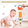 thumbnail image 3 of 1 juguete musical de zorro de acordeón para niños, juguetes de instrumentos musicales para niños pequeños, una variedad de efectos de sonido, juguetes de despertador de educación temprana, el regalo perfecto para bebés de 1 a 3 años. Rojo Verde, 3 of 4
