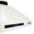 thumbnail image 4 of KOSTCH 30 inch Convertible Ducted Wall-Mount Range Hood, 600 CFM Kitchen Vent Hood with 3 Speed Exhaust Fan & LED Light, Kitchen Range Hood with Touchscreen Control Panel & Remote Control, 4 of 6
