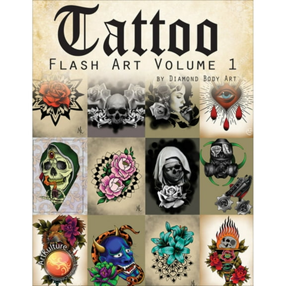 Pre-Owned Tattoo - Flash Art Vol. 1 (Paperback) by Diamond Body Art