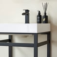 thumbnail image 5 of Ablitas 24 in. Rectangular White Composite Granite Stone Console Bathroom Sink, 5 of 6
