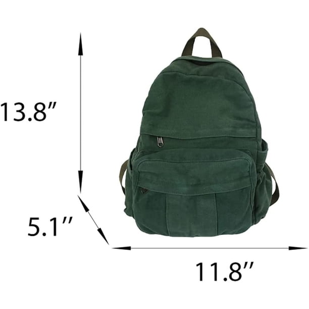 Mini Boho Canvas Backpack Vintage College School Backpack Women