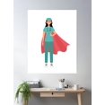 thumbnail image 2 of Not All Heroes Wear Capes Medical Professional Design Poster Wall Art, Modern Wall Decor, 24x36 UNFRAMED, 2 of 3