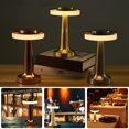 thumbnail image 6 of Touch LED Rechargeable Table Lamp Dining Table Hotel Bar Table Lamp Outdoor Small Night Lamp Decorative Table Lamp,Gold, 6 of 6