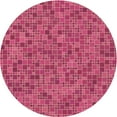 thumbnail image 1 of Ahgly Company Indoor Round Patterned Raspberry Red Area Rugs, 4' Round, 1 of 6