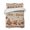 Cinnamon,WarmAmber,Coffee,Cream, variant on Quilts Twin Size, Coffee Fall Soft Comforter Bedding Set for Bed, Thanksgiving Maple Leaves Vintage Brown Plaid Lightweight Quilted Bedspread with Pillow Cover(2 Pieces) for All Season, 68x86 Inch