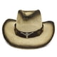 thumbnail image 1 of Sombrero De Vaquero Clásico Con Visera Enrollada, Sombrero De Paja De Vaquero Occidental Para Hombres Y Mujeres, Protector Solar De Verano, Sombrero De Vaquera seitruly AP007906-01, 1 of 6