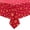 Red - Gold, variant on Christmas Table Cloth Round 60 Inch, Waterproof White Gold Snowflake Tablecloth, Washable Metallic Xmas Table Cover Spillproof Winter Table Cloths Cover for Holiday Christmas Decorations