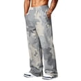thumbnail image 7 of Mens Camo Sweatpants Open Bottom Baggy Joggers Pockets Elastic Waist Running Workout Casual Pants, 7 of 7