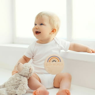 Tiny Trees Baby Milestone Discs – 7 Double-Sided Photo Props For Monthly Photos, First Birthday, Gender-Neutral