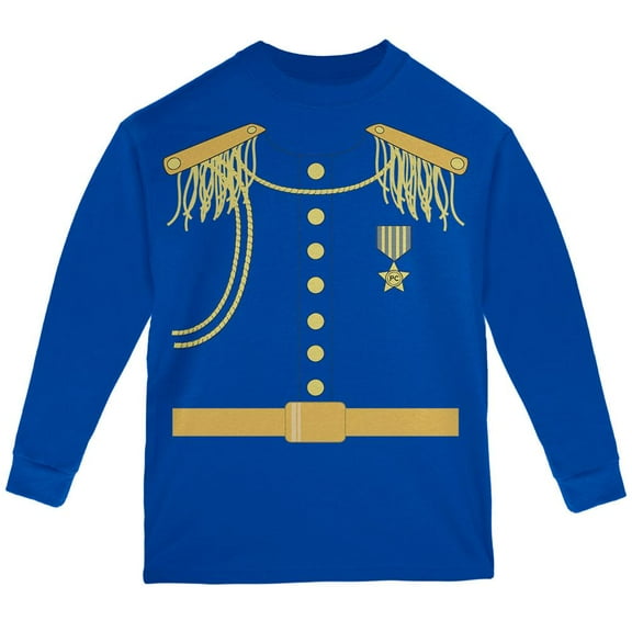 Halloween Prince Charming Youth Long Sleeve T Shirt Royal YXL