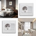 thumbnail image 5 of 1 Gang 1 Way Wall Push Button Switch 86 Type Wall Socket Panel Outlet EU Standard German/French Type Light Switch 106A/250V, 5 of 5