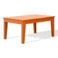 thumbnail image 3 of WestinTrends Malibu Low Outdoor HDPE Patio Rectangle Coffee Table, Orange, 3 of 8