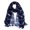 Navy, variant on Wrapables® Lightweight Cats and Musical Notes Long Scarf, Teal